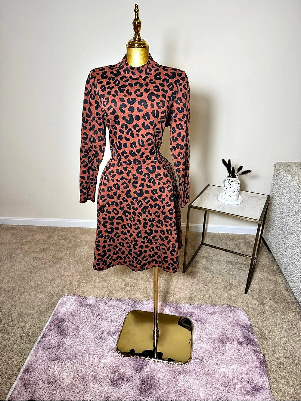 Marine Layer Leopard Print Mini Dress Size Large NWT